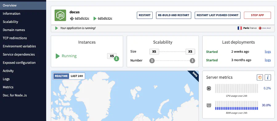 Manage your application from the Console