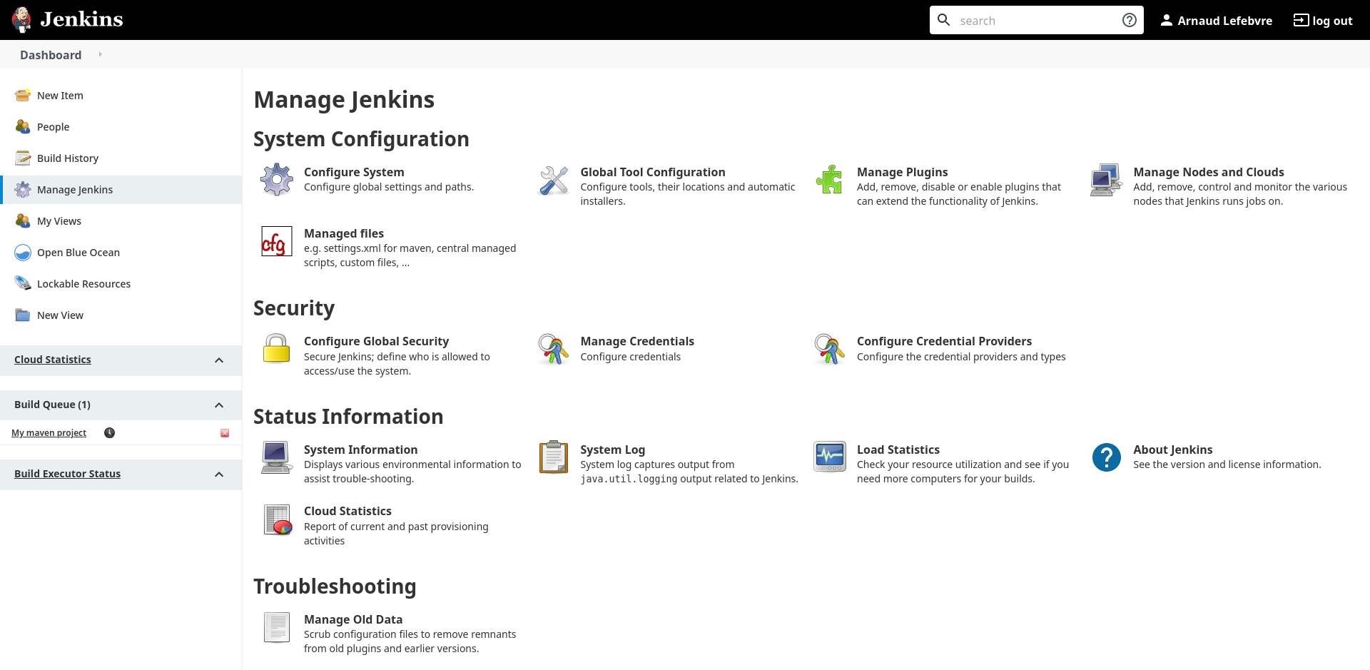 Jenkins Dashboard