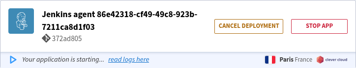 Jenkins runner deploying